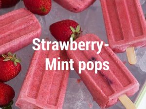 creamy strawberry min pops
