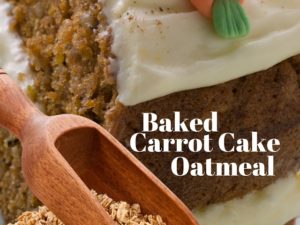 Baked Carrot Cake Oatmeal Recipe