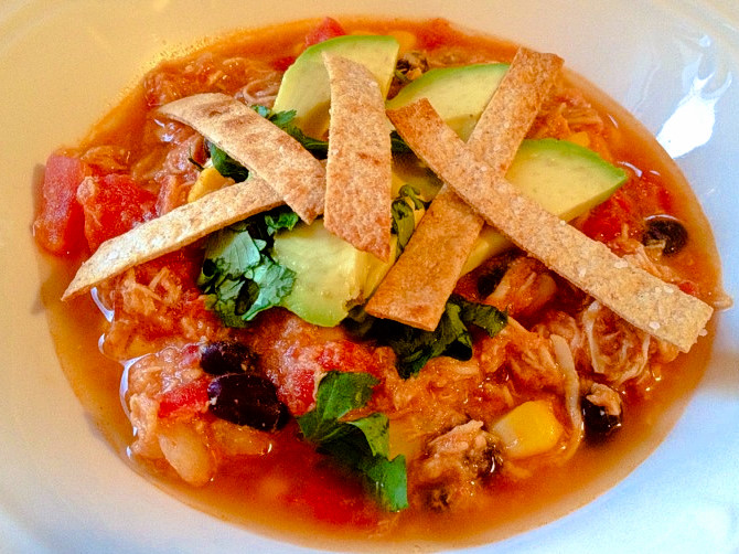 Clean Eating Chicken Tortilla Soup