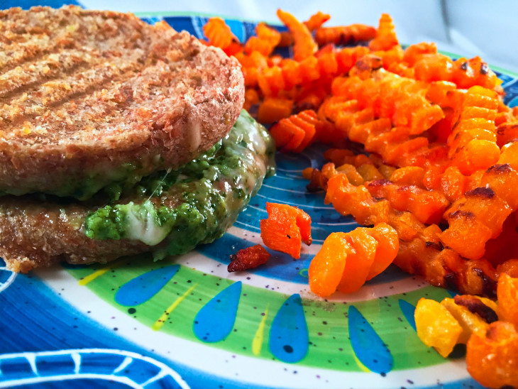 Fontina and Pesto Grilled Cheese