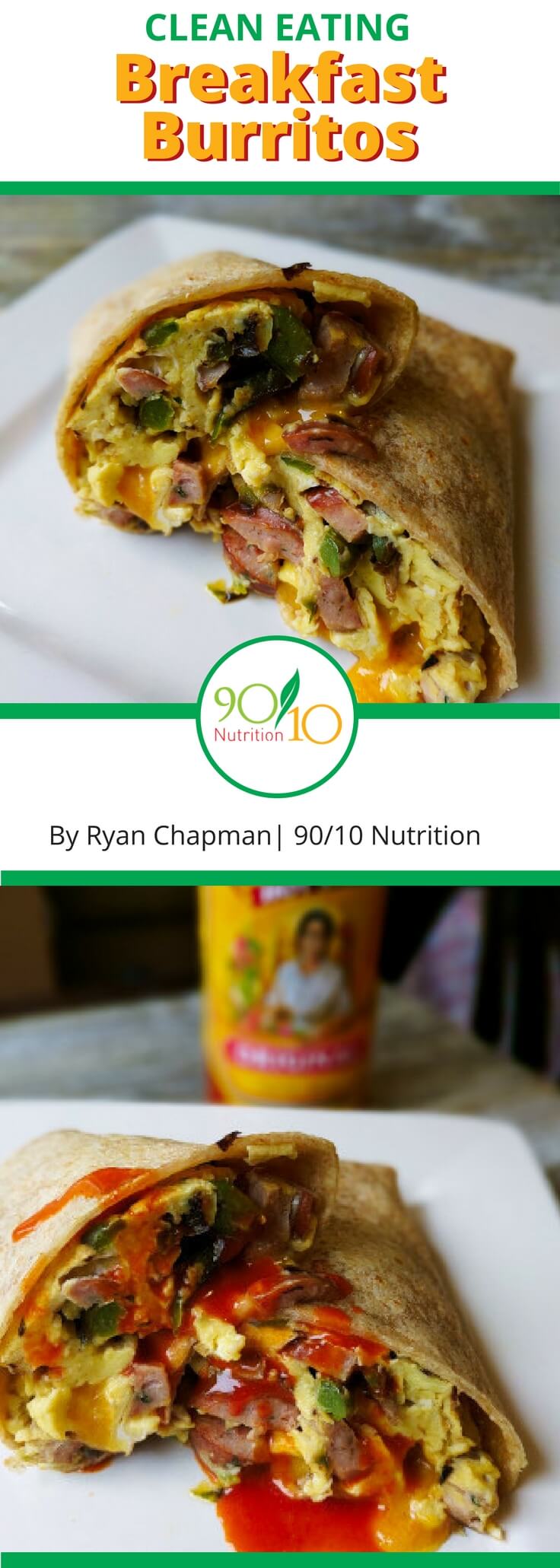 Clean Eating Breakfast Burritos