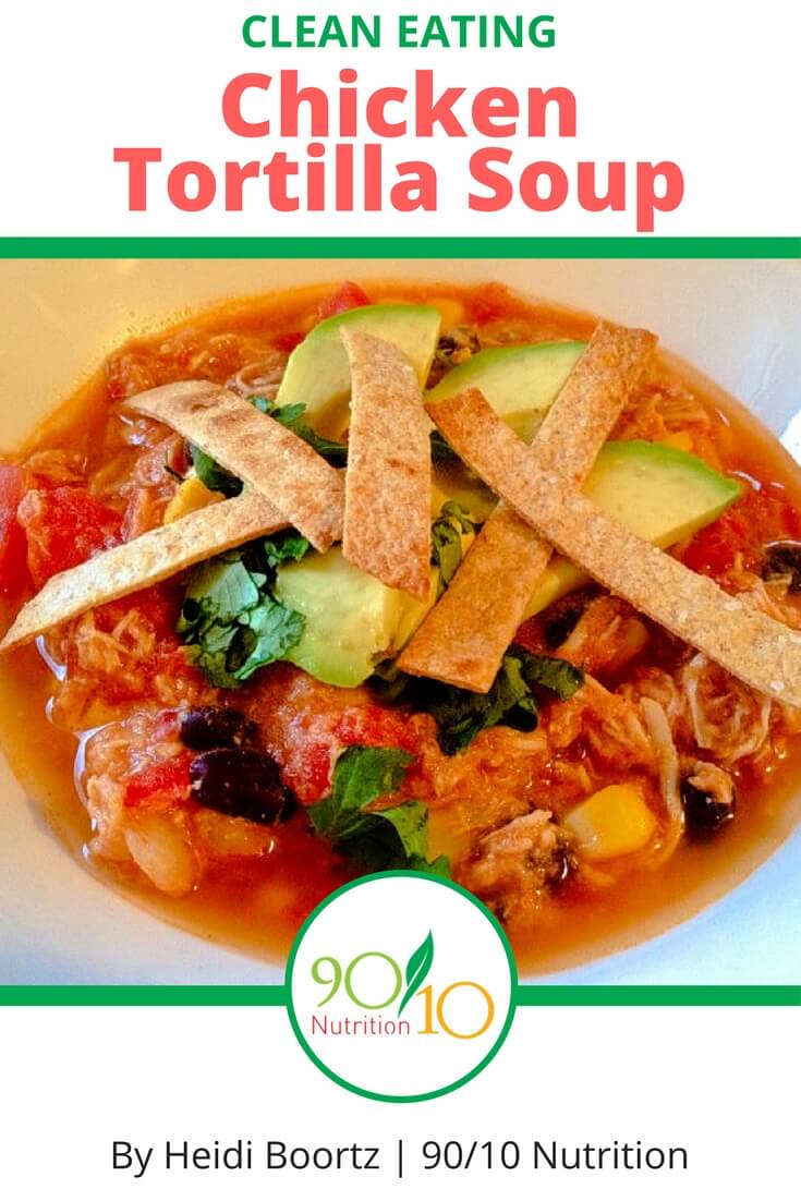 Clean Eating Chicken Tortilla Soup