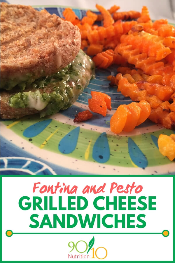 Fontina and Pesto Grilled Cheese