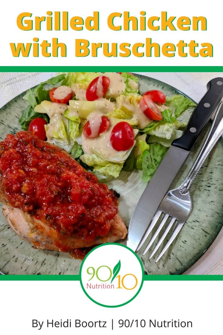 Grilled Chicken Breasts with Bruschetta