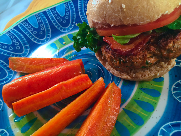 Salmon Cake BLTs