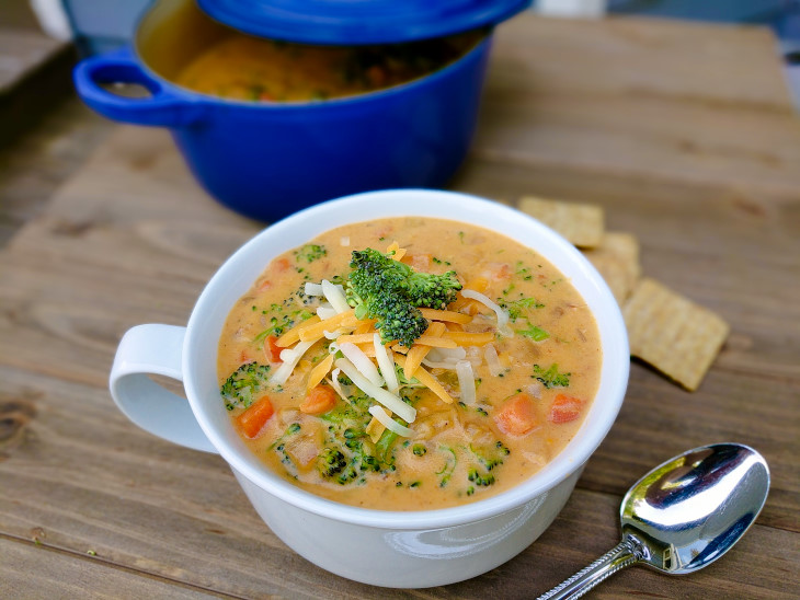 Better Cheddar Broccoli Soup