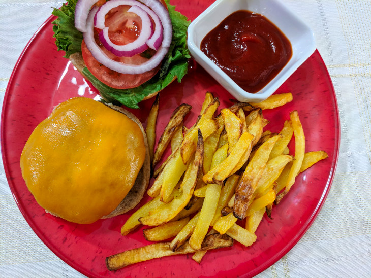 Cheeseburgers and Rutabaga Fries