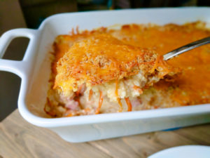 Cauliflower and Ham Casserole