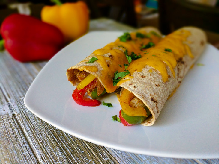 Healthy Chicken Fajita Melts