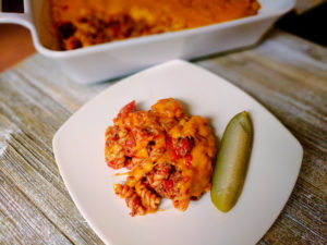 healthy cheeseburger casserole