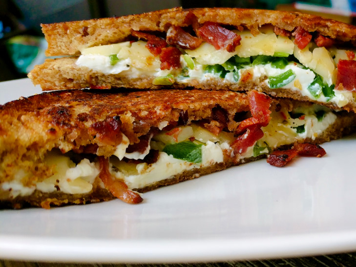 Jalapeño Popper Grilled Cheese Sandwiches