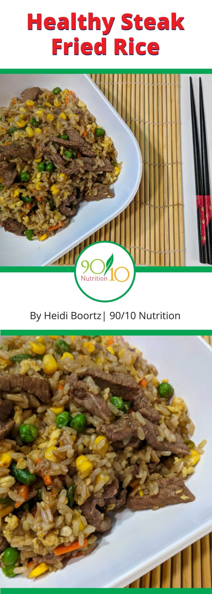 healthy steak fried rice