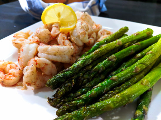 Grilled Shrimp with Roasted Asparagus