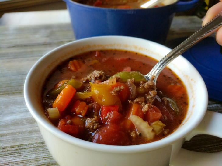 Slow Cooker Hamburger Soup