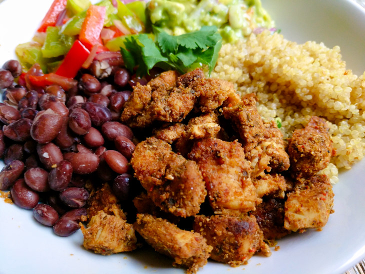 Chicken and Quinoa Burrito Bowls