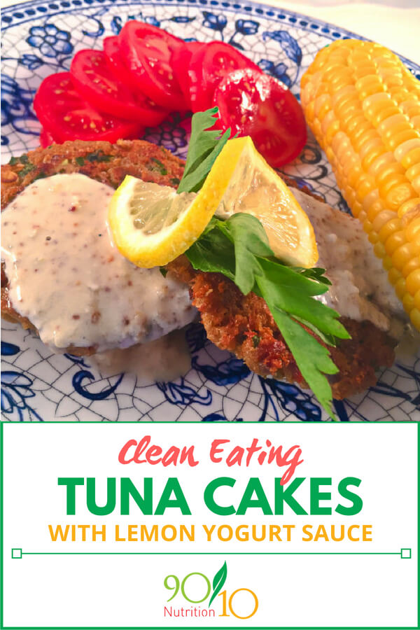 Tuna Cakes with Lemon Yogurt Sauce