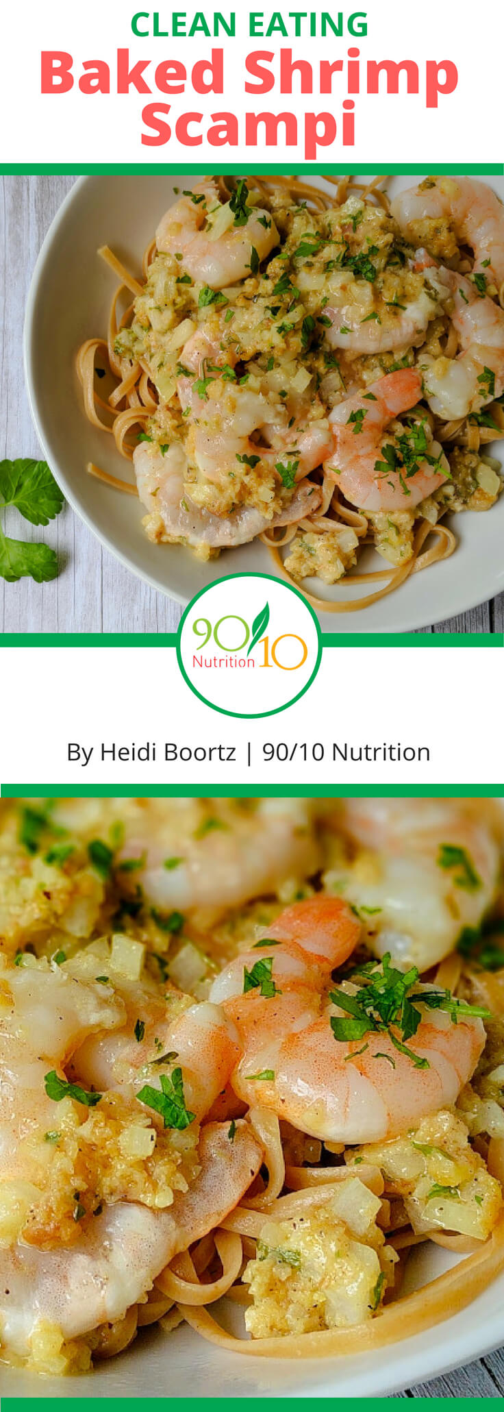 Healthy Baked Shrimp Scampi