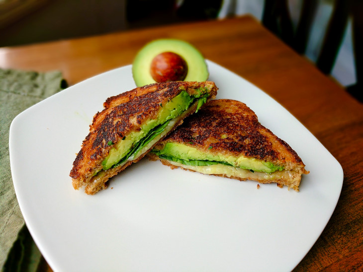 avocado grilled cheese