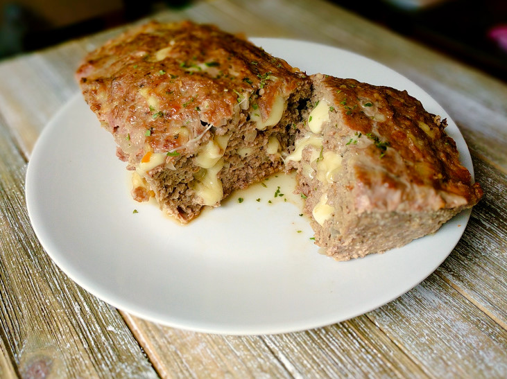 Cheesy Stuffed Meatloaf