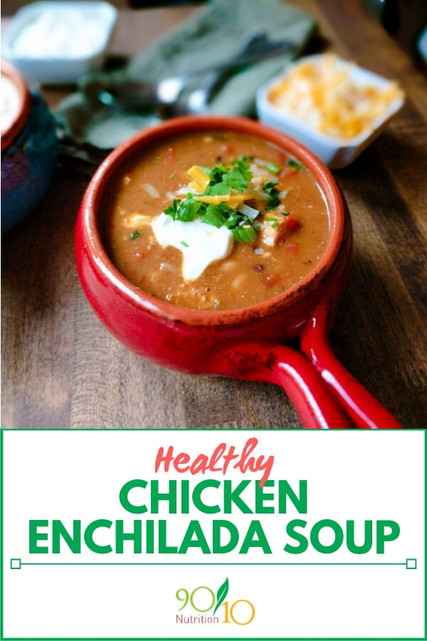 Healthy Chicken Enchilada Soup