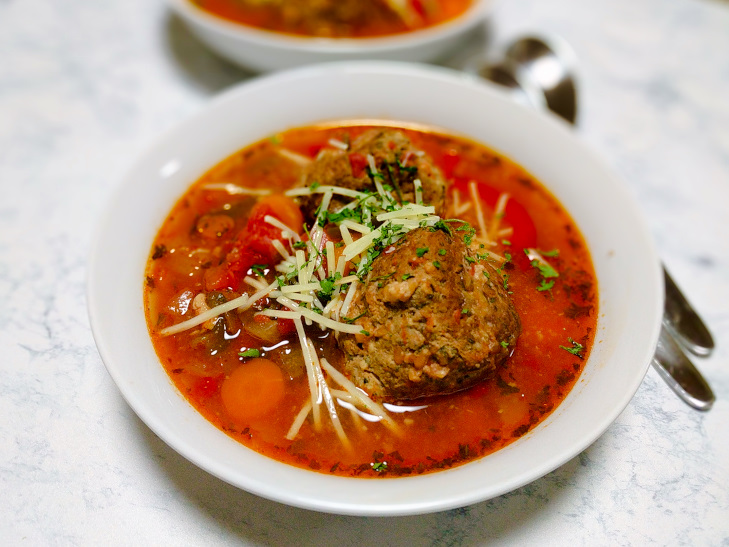 Slow Cooker Meatball Veggie Soup