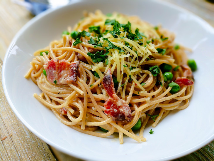 Healthy Pasta Carbonara