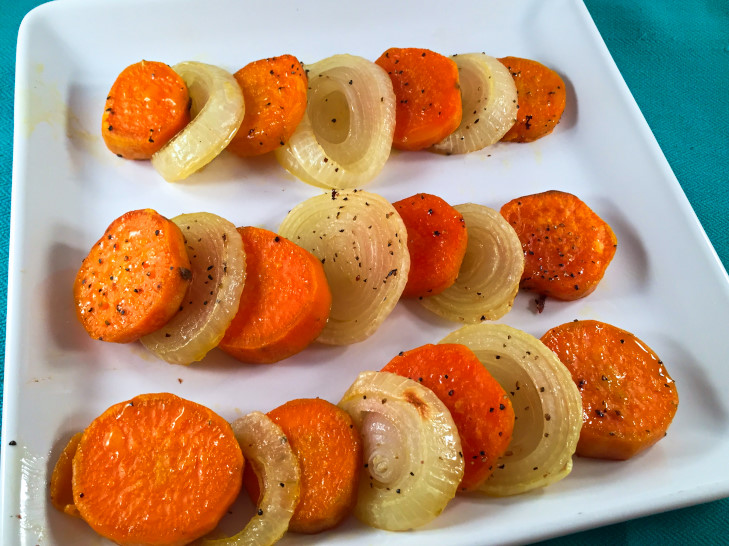 Caramelized Onion and Sweet Potato Medallions