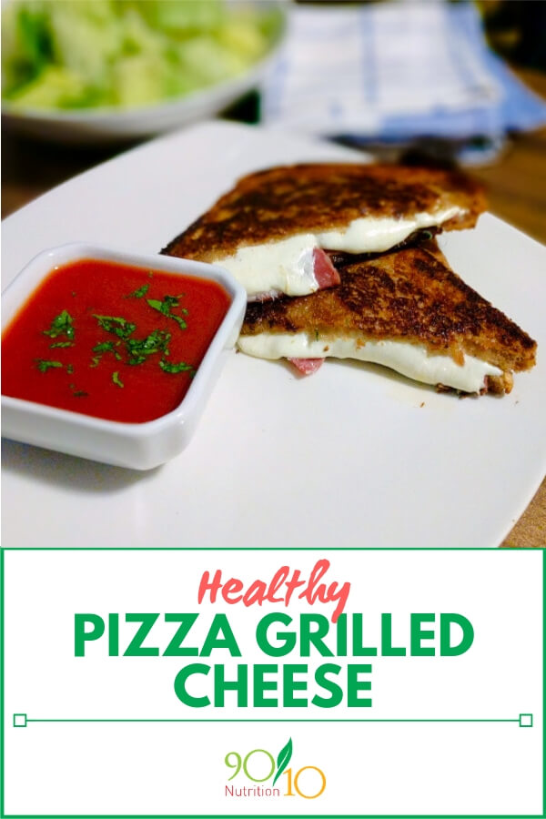 healthy pizza grilled cheese