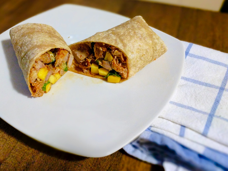 Fired Up Pork and Cucumber Wraps