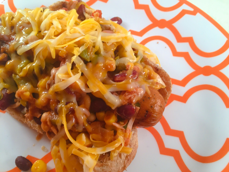 healthy chili dog