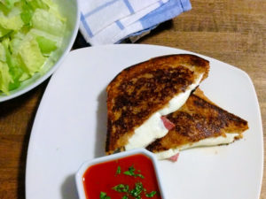 healthy pizza grilled cheese
