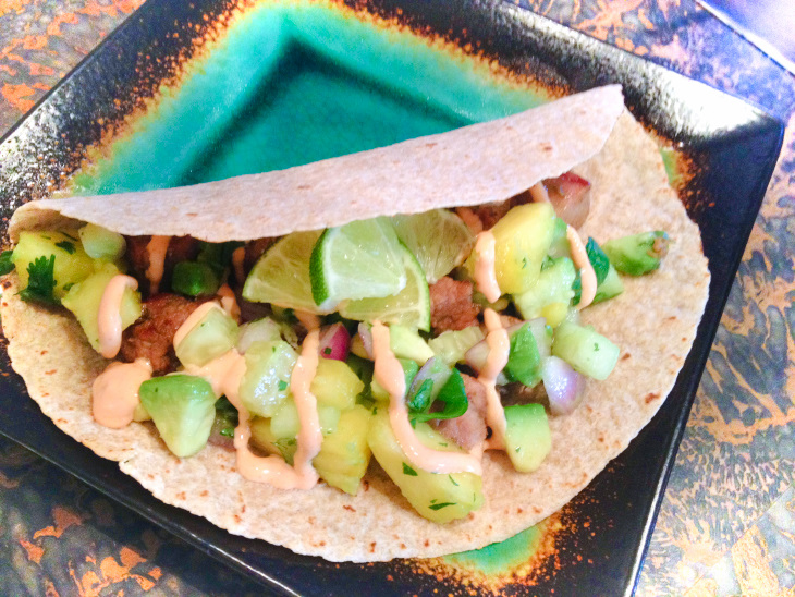 Caramelized Pork Tacos with Pineapple Salsa