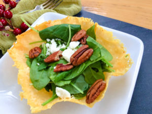 Edible Parmesan Salad Bowls