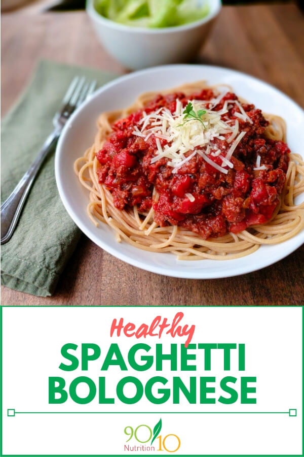 healthy spaghetti bolognese