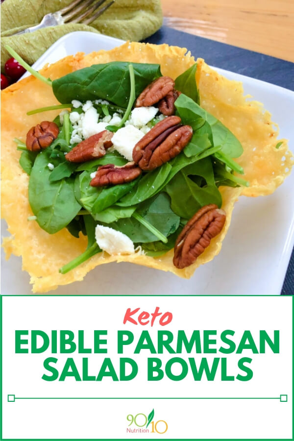 Edible Parmesan Salad Bowls