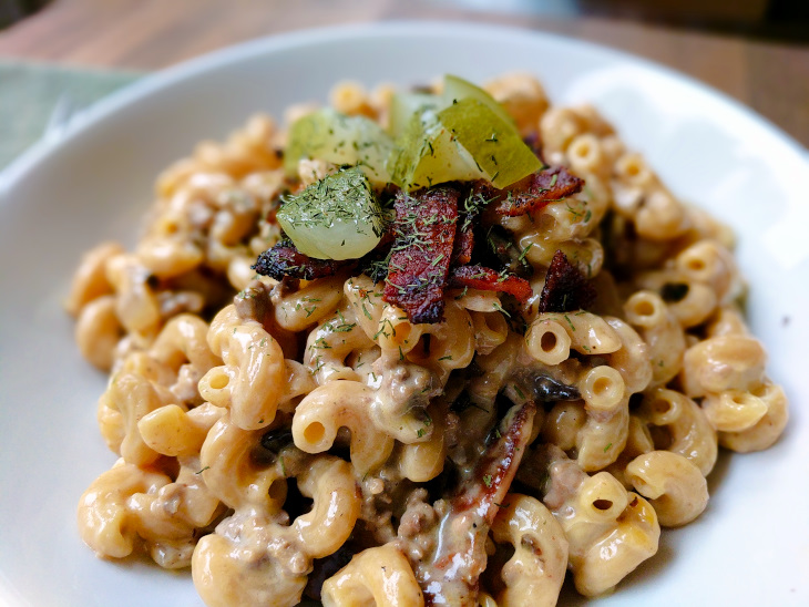 Bacon Double Cheeseburger Mac-N-Cheese