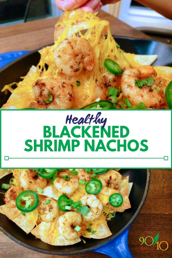 Healthy Blackened Shrimp Nachos