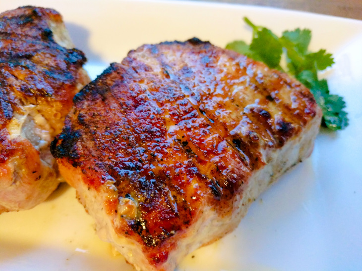 Quick Curry Grilled Pork Chops