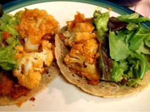 Buffalo-Ranch Cauliflower Tacos