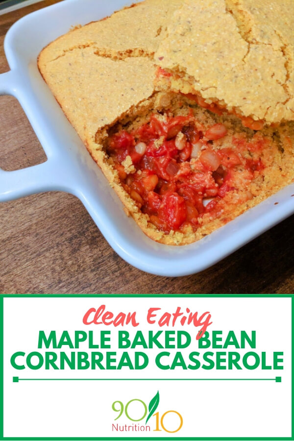 Maple Baked Bean Cornbread Casserole