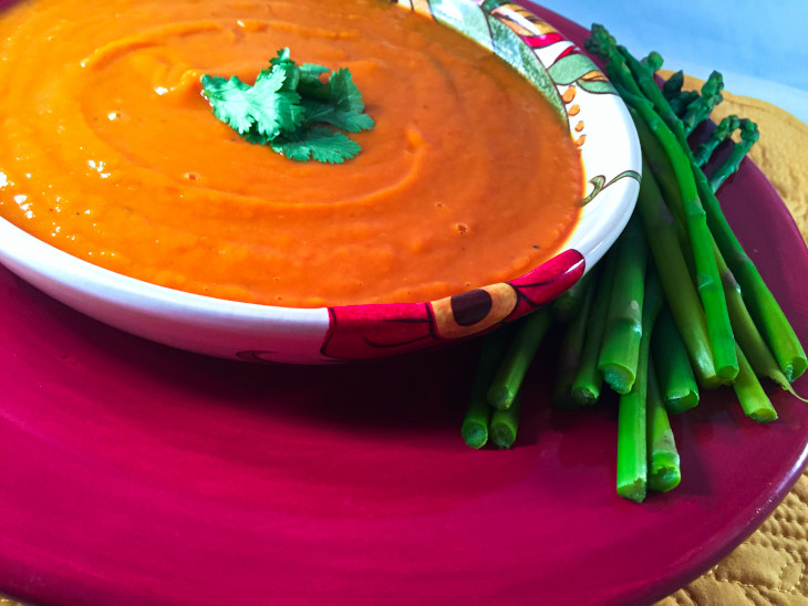 Sweet Potato and Red Pepper Bisque