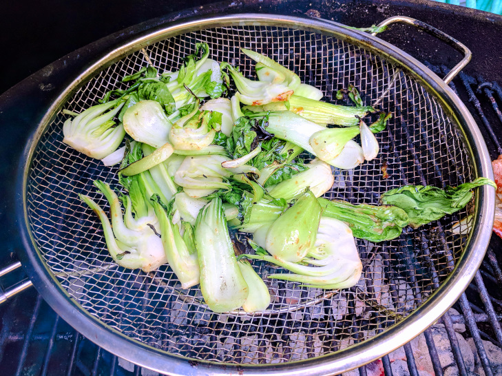 Grilled Baby Bok Choy