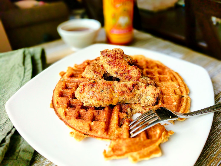 Healthy Chicken and Waffles