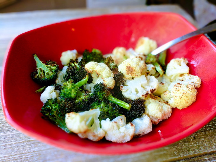 Roasted Broccoli and Cauliflower