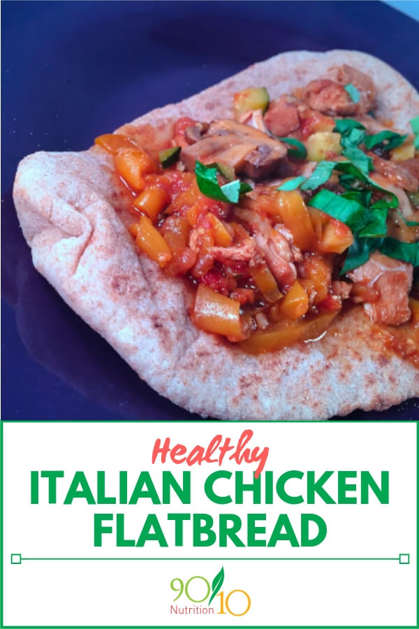 healthy Italian chicken Flatbread