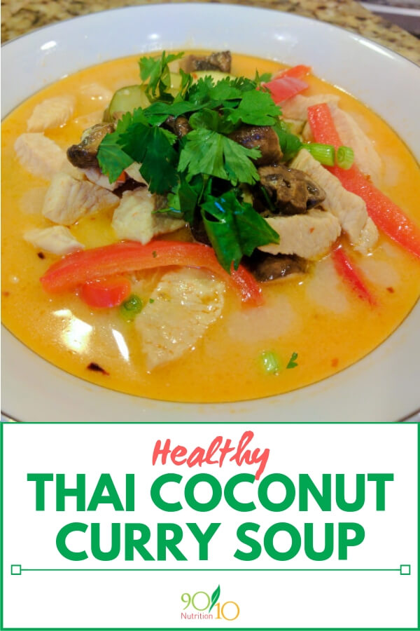 healthy thai coconut curry soup