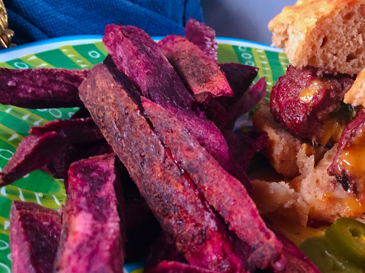 purple sweet potato fries