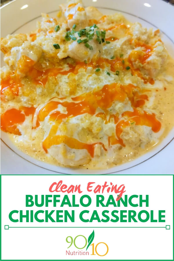 Buffalo Ranch Chicken Casserole