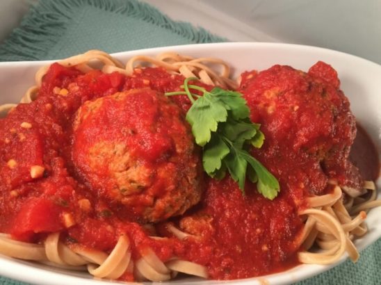 Healthy Spaghetti and Meatballs