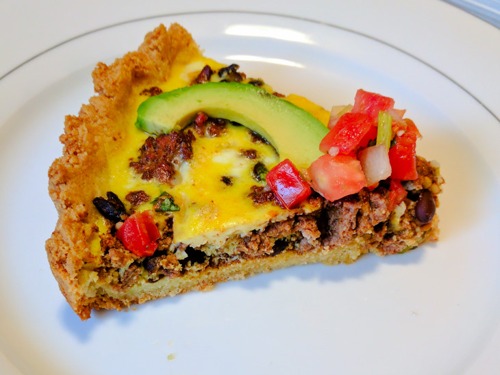 keto taco quiche